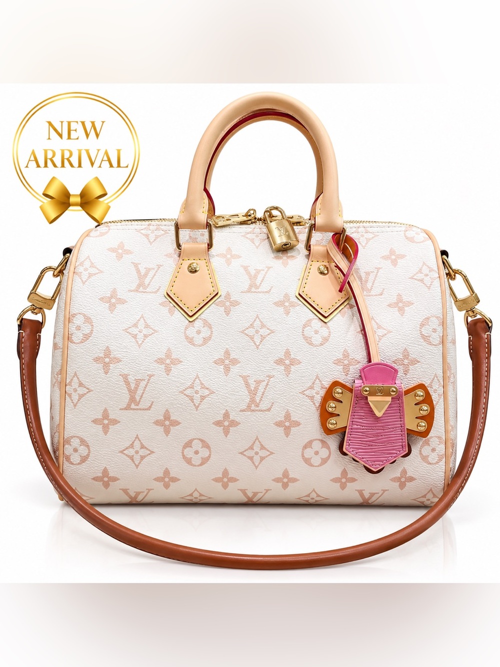 👜Women’s Boston Bag with Strap & Charm 👜